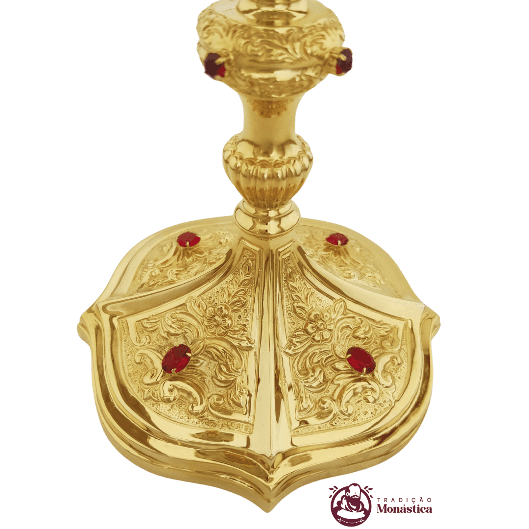 Âmbula Trabalhada Banhada em Ouro - 2